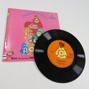 Care Bears A World Made of Love  LP Vinyl Record and Book